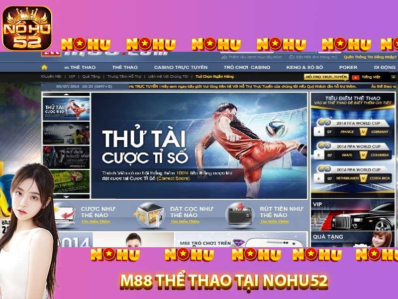 M88 thể thao tại nohu52